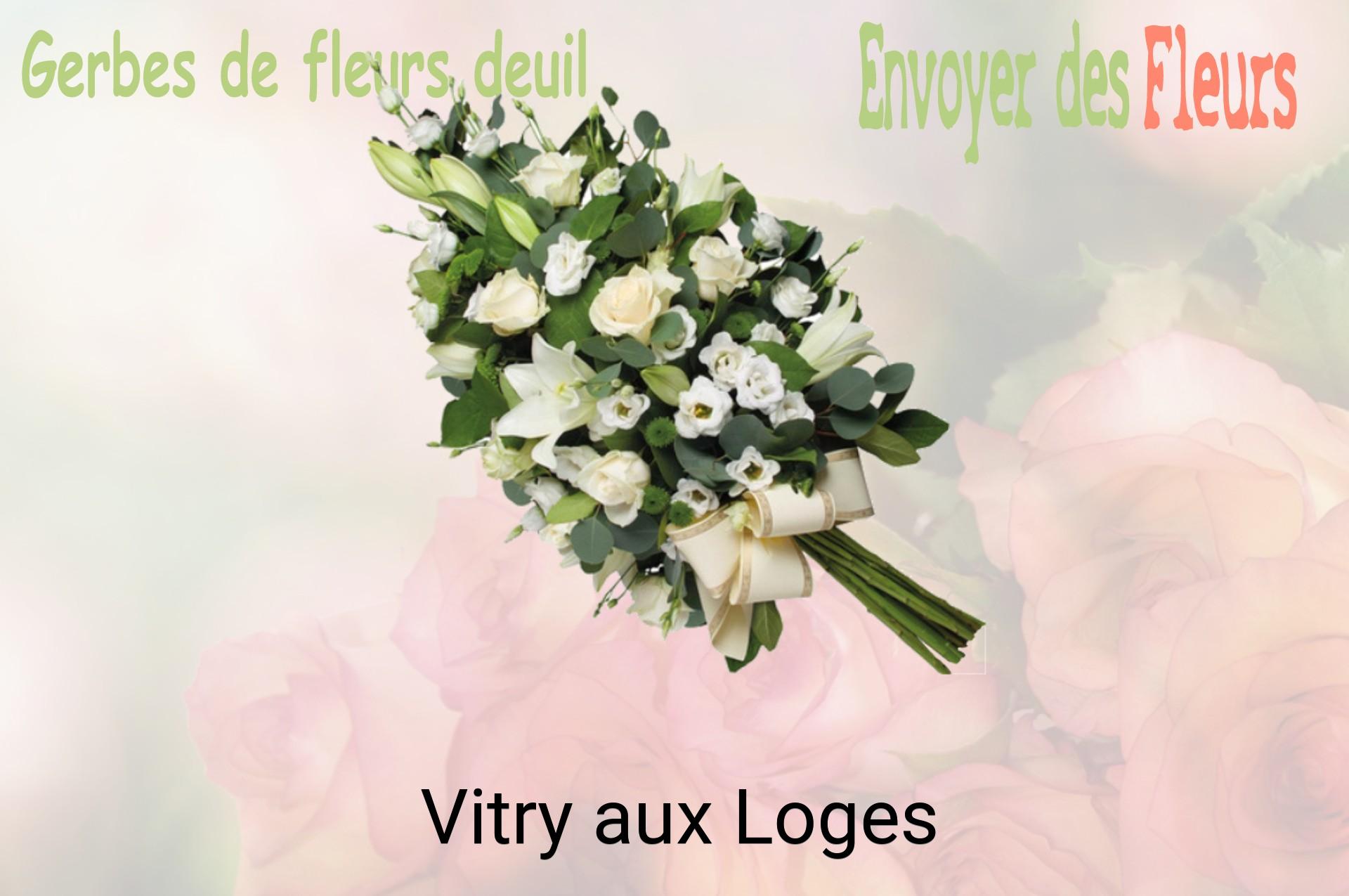 Gerbe de fleurs de deuil livrée à Vitry-aux-Loges